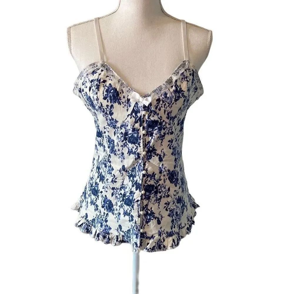 Elegant Moments Button Down Lingerie Top - Picture 2 of 6